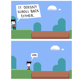 Illustration for article titled A Surprisingly Poignant Short Comic Set In A Side-Scrolling Video Game